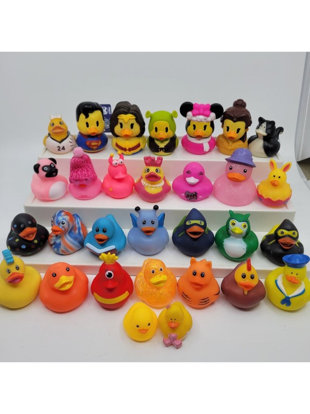 Rubber Duck Lot of 30 Collectible Bath Toys Jeep - Silly Weird Unique Mixed Lot